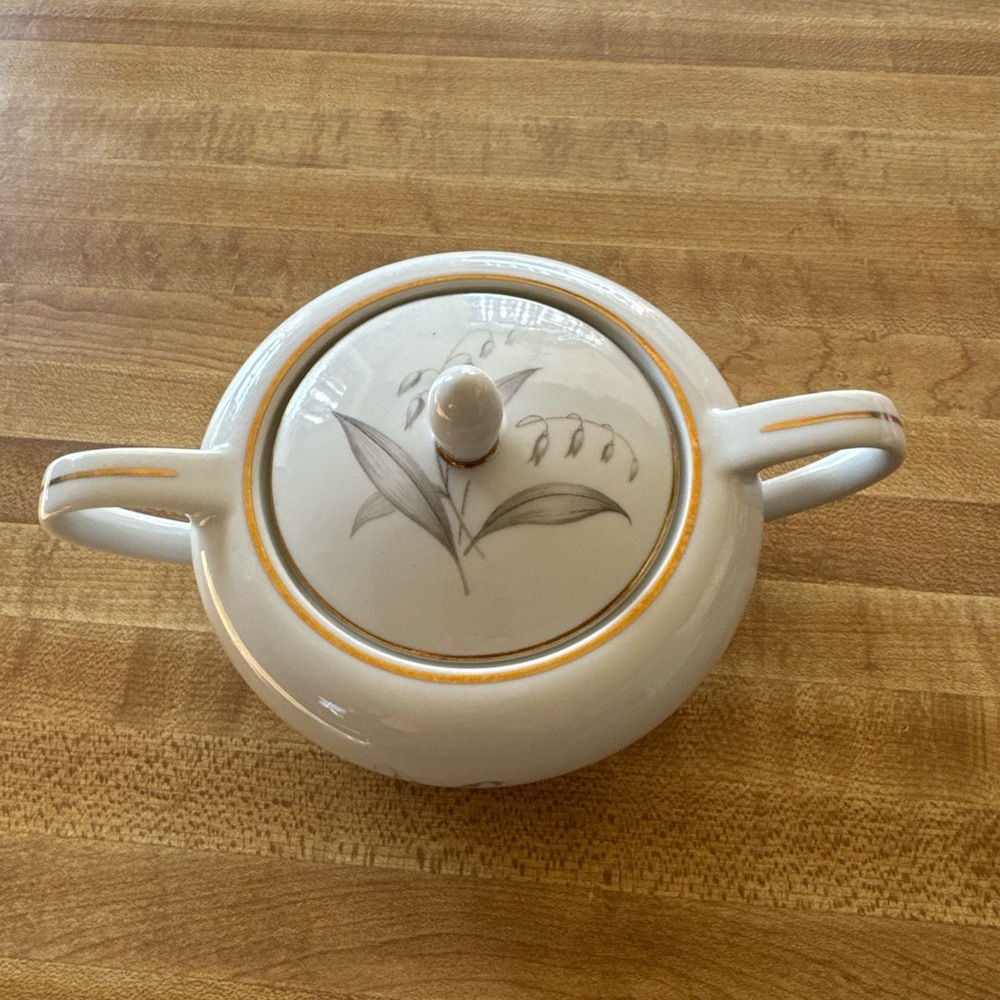 Kayson's Fine China Golden Rhapsody Japan 1961 Vintage Sugar Bowl with Lid - Picture 9 of 9